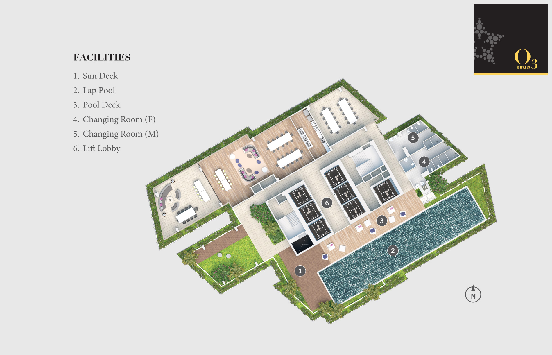 Star Residences's Facilities Plan